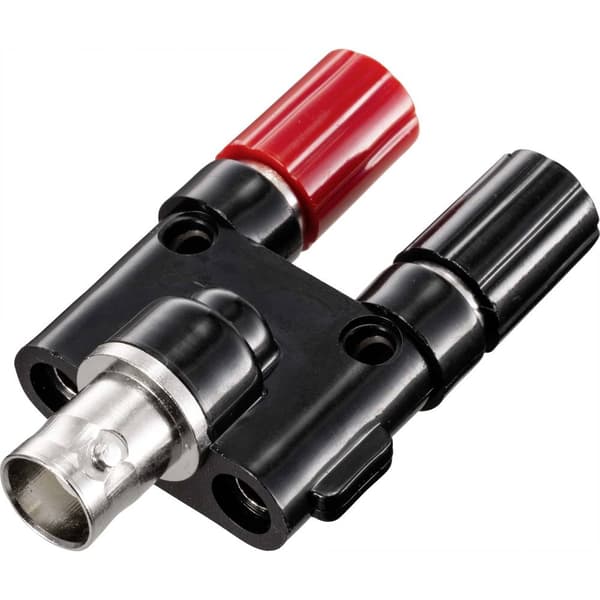 Adapterkontakt BNC-hona - 4 mm hylsdon rak TRU COMPONENTS Svart
