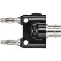Miniatyrbild 3 av 3: Adapterkontakt BNC-hona - Laminerade stickdon 4 mm rak TRU COMPONENTS Svart