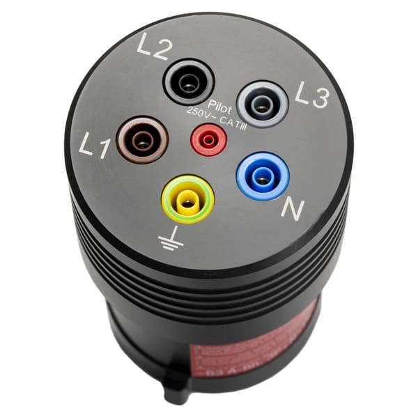 Mätadapter CEE-stickpropp 16 A 5-pol - 4 mm hylsdon Benning BENNING TA 7-16 Svart