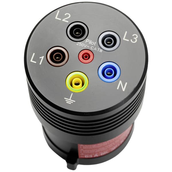 Mätadapter CEE-stickpropp 63 A 5-pol - 4 mm hylsdon Benning BENNING TA 7-63 Svart