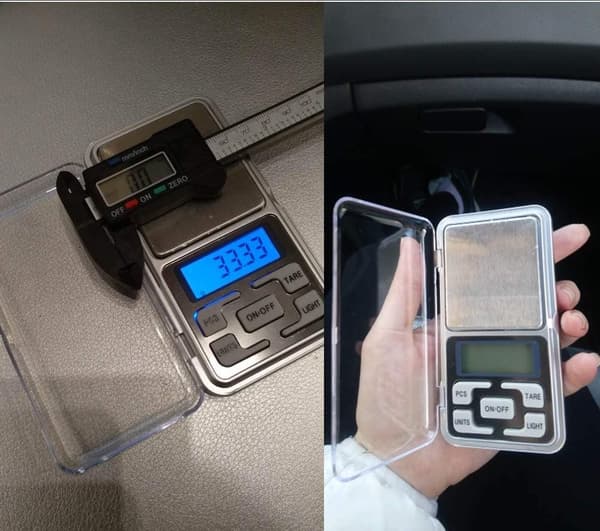 Digitalvåg i fick format med LCD Display, Smyckes våg 0,01 - 200g