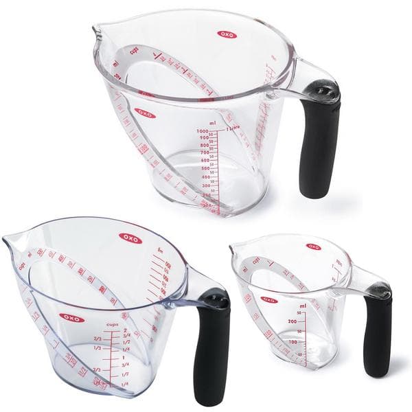 Set med 3st Måttbägare / Litermått - (250ml, 500ml, 1L)
