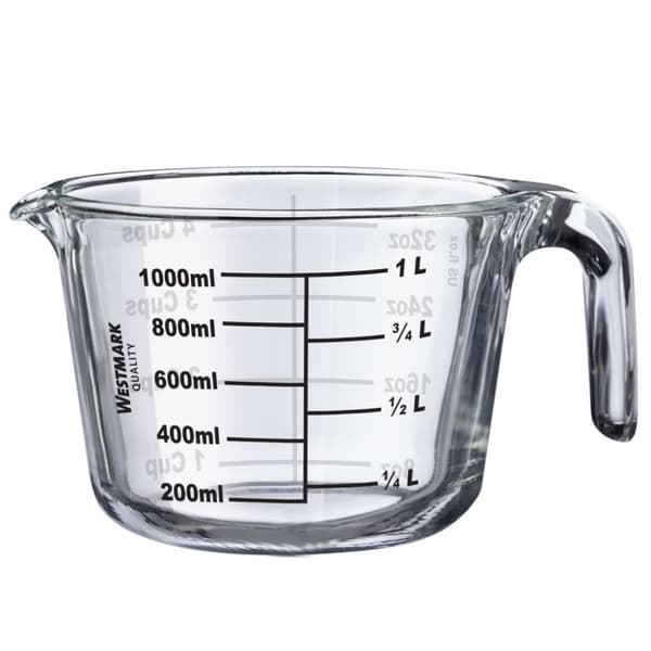 Mätkanna i glas 1L