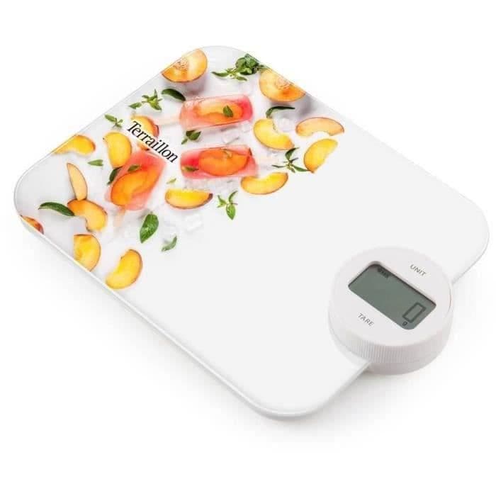 Terraillon Kitchen Scale - Dynamo Peach + Rostfritt stål Straw Kit