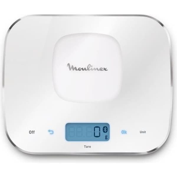 MOULINEX XF38E110 Tillbehörsvåg ansluten via bluetooth för Companion matberedare, väger från 1g till 10 kg, Anpassningsbar tara