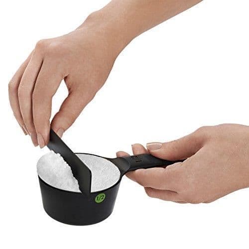 Oxo 11121701MLNYK - KVM-OMVÄNDARE - Mätkopp Set 6 delar Svart, Plast, 8,89 x 12,7 x 24,77 cm