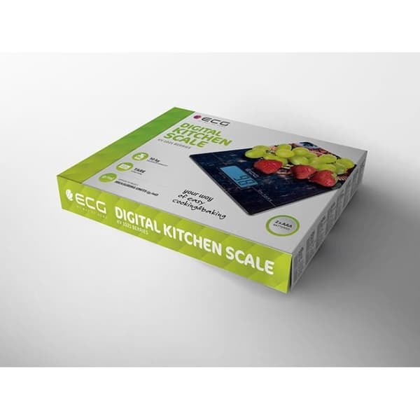 Köksvåg - ECG - KV 1021 - Blå - Kapacitet 10 kg - Tarefunktion