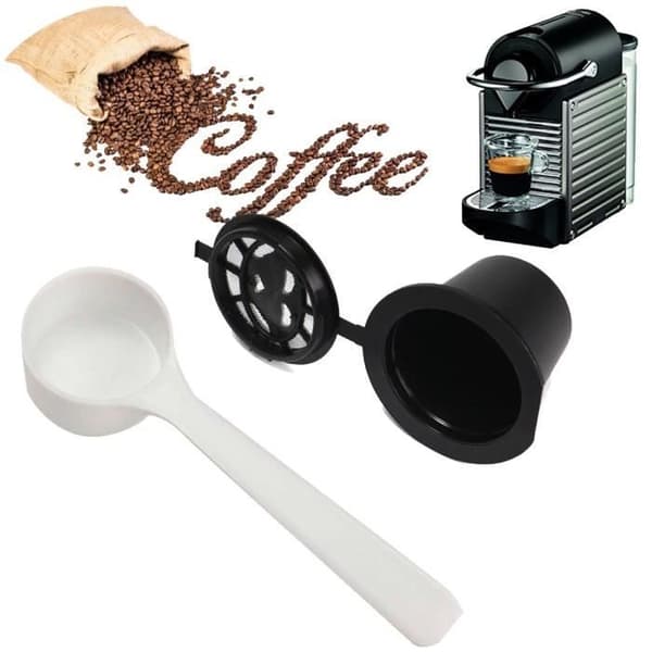 Kapsel + sked för NESPRESSO Coffee Espresso Cup