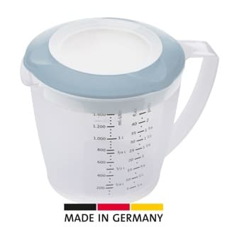 Visp- och måttkanna med lock "Helena" 1,4L - Blue