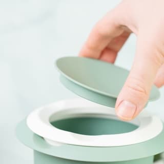 Blandningsskål Med Lock 1L, Mint Green/ White