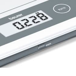 Beurer KS59 XXL elektronisk köksvåg - Vit - Kapacitet 20 kg - Gradering 1 g
