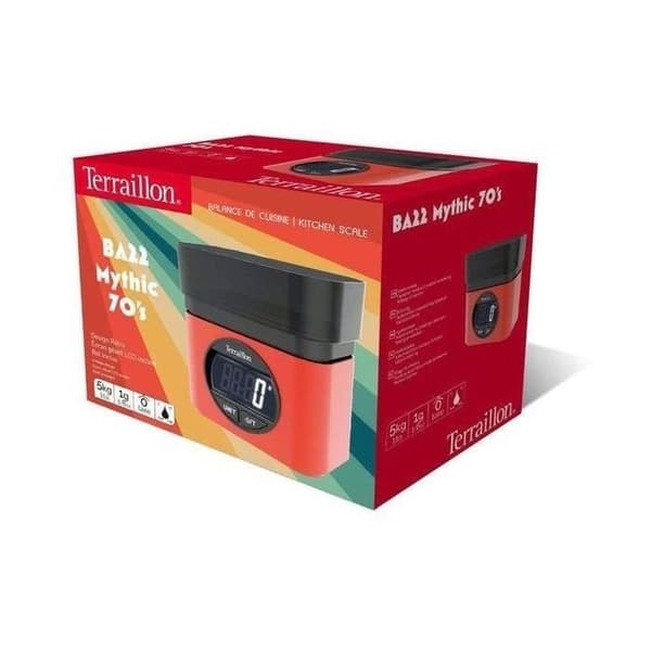 TERRAILLON Balance BA22 5kg/1gr stor digital skärm vändbar skål