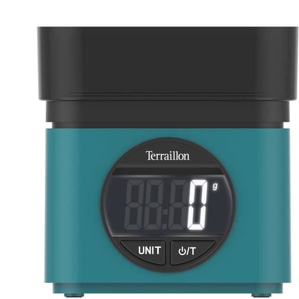 Elektronisk köksvåg - TERRAILLON - BA 22 MYTHIC 70S blå - Kapacitet 5Kg - Integrerad skål 0,7l