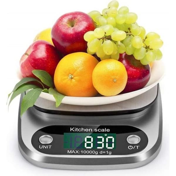 Köksvåg - ZGEER - Elektronisk - 10kg/1g - LCD Display - Silver