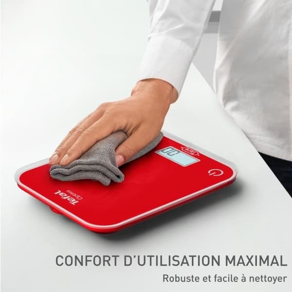 TEFAL Elektronisk köksvåg Bakgrundsbelyst display Kapacitet 5kg Raspberry BC50U3V0
