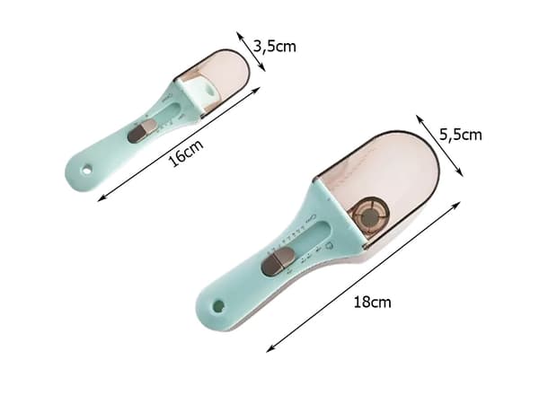 2-Pack Justerbara Köksmåttskedar - 5ml till 130ml