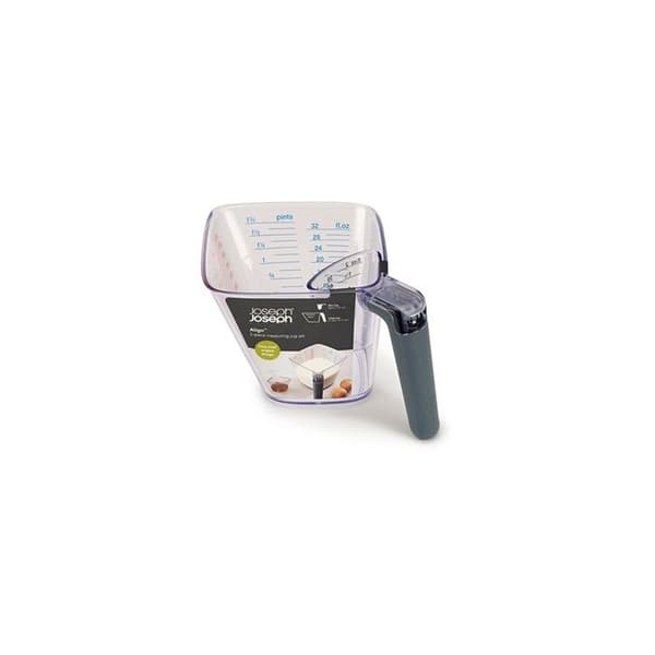 Joseph Joseph Align™ Set med 2 mätkoppar, en stor och en liten, med lättavläsning, grön (40109)