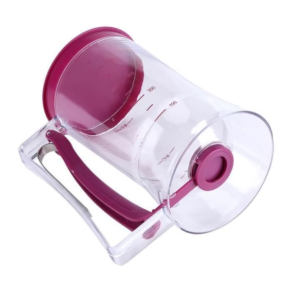 CHG® 900ml Smet Dispenser Manuell Kaka Pannkakor Våfflor Måttkopp Kök Bakning Värmebeständig plast 145740