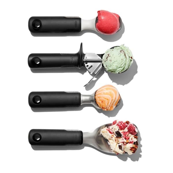OXO-Stål isske, sort, Good Grips