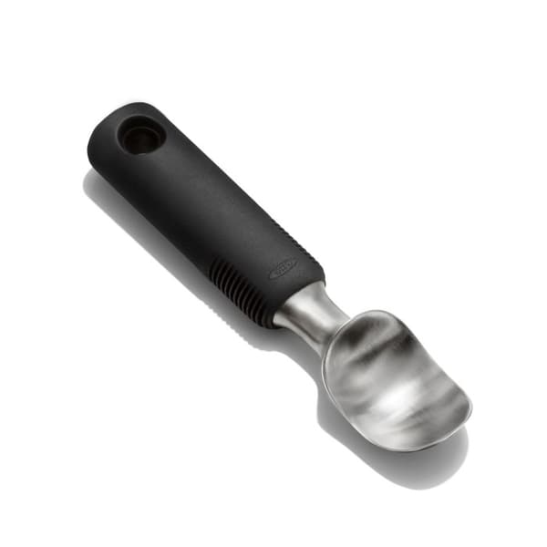 OXO-Stål isske, sort, Good Grips