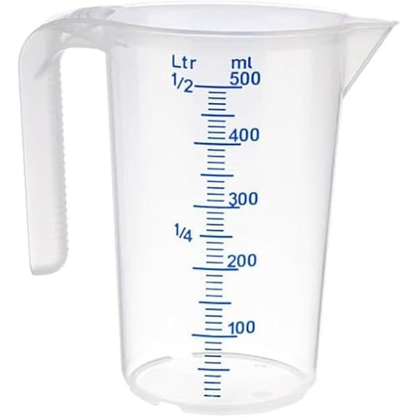 Mätdosa - APS - 0,5 l - Polypropylen - 9 x 9 x 14 cm - Öppen handtag