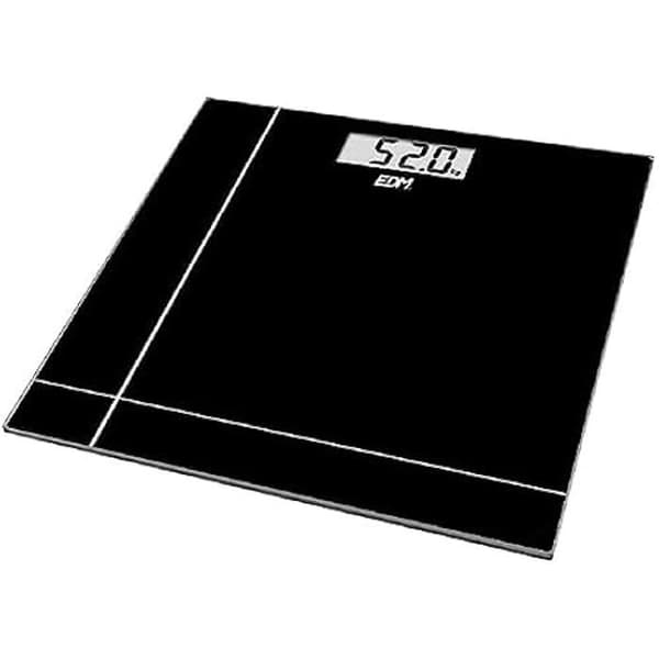 Digital Badrumsvåg EDM Svart Glas 180 kg