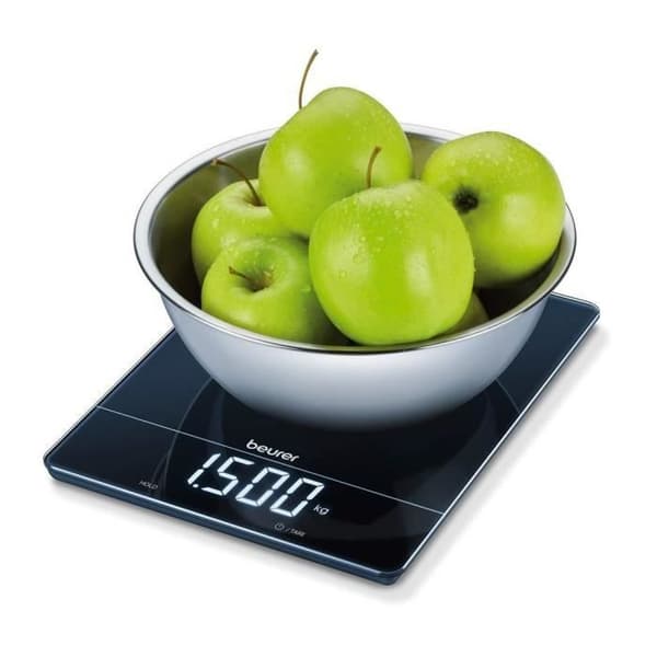 BEURER KS 34 XL elektronisk köksvåg - Magic-LED - 15 kg - Svart