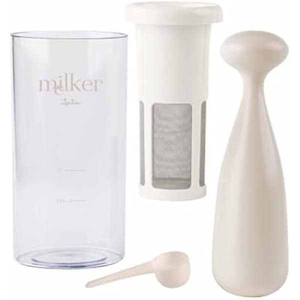 JATA MILKER JELV2300 Maskin för Hemgjord Växtbaserad Mjölk, Havre, Soja, Ris, Mandlar Max Emulsion 1 Liter på 1 Minut. Med 5.