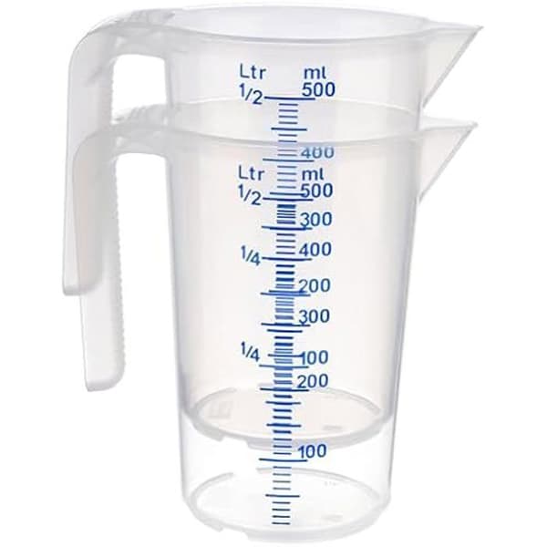 Mätdosa - APS - 0,5 l - Polypropylen - 9 x 9 x 14 cm - Öppen handtag