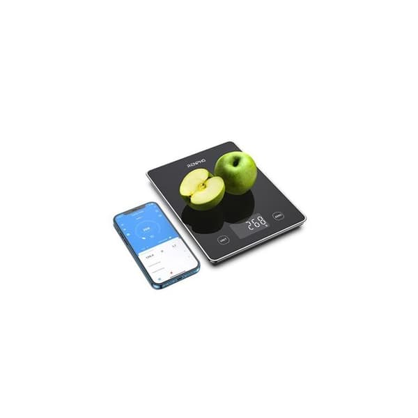 Köksvåg - RENPHO - Calibra 1L T001 - Bluetooth - 10kg - Svart glas