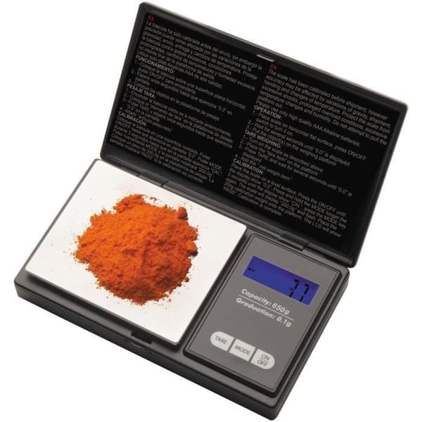 Pocketvåg - LACOR - Modell 650 g - Noggrannhet 0.1 g - Vikbar lock - LCD-skärm