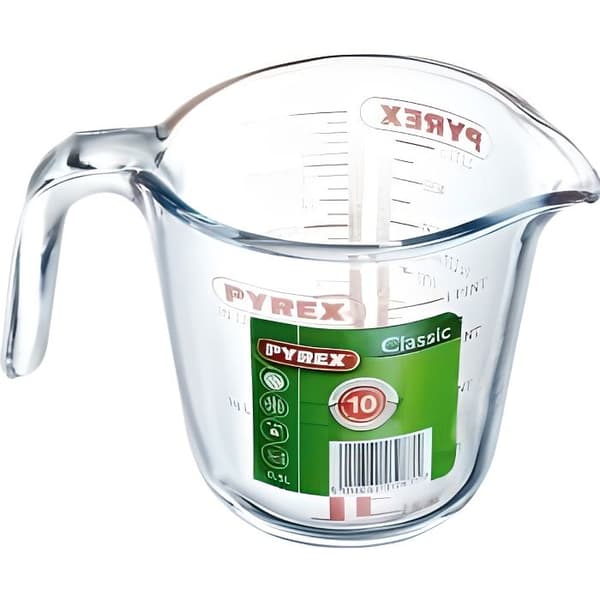Mätbägare - Pyrex - 500 ml - Borosilikatglas - Repellerande - Mikrovågsugn och diskmaskinssäker