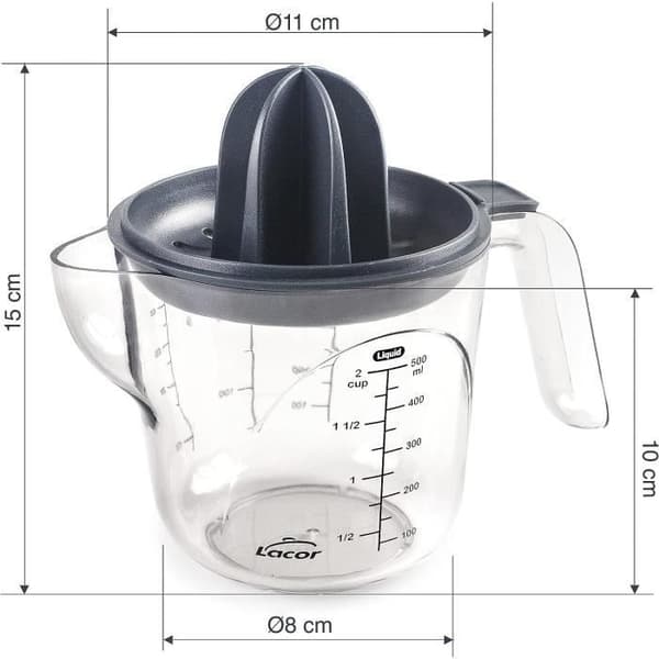 Måttkopp med Lacor citronpress