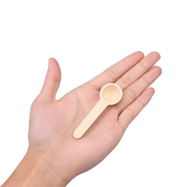 Träskedar - BQLZR - 50 stycken - Träfärg - Mått 7.5x2.4x1.3 cm - Ekologisk