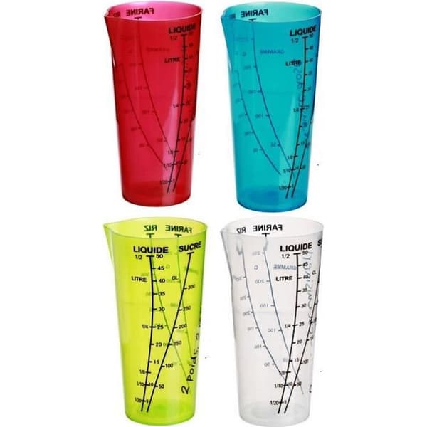 Graderad mätkopp 500 ML - CMP - PVC - 16 x 8 cm - Tål diskmaskin - Olika färger