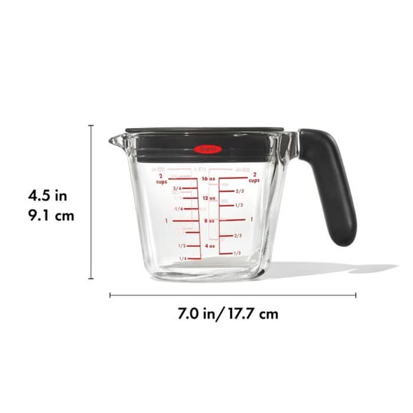 Måttglas - mätverktyg - sked - köksprovbricka Oxo - 11397100UK - Good Grips måttglas 500 ML med lock