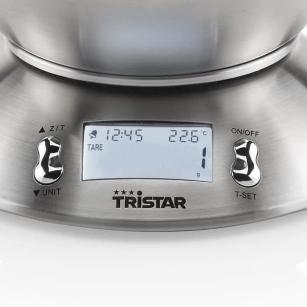 Tristar KW-2436 köksvåg – 5 kg – Rostfritt stål