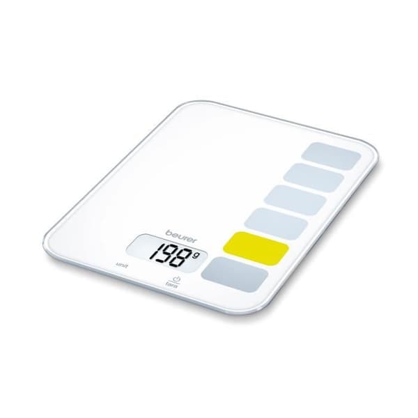 BEURER KS 19 Sequence elektronisk köksvåg - Vit - Kapacitet 5 kg - Gradering /1g