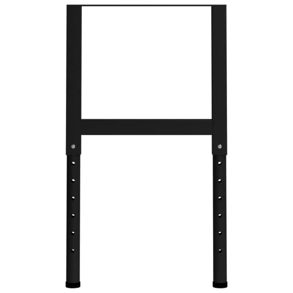 vidaXL Säädettävät työpöydän rungot 2kpl metalli 55x(69-95,5) cm musta