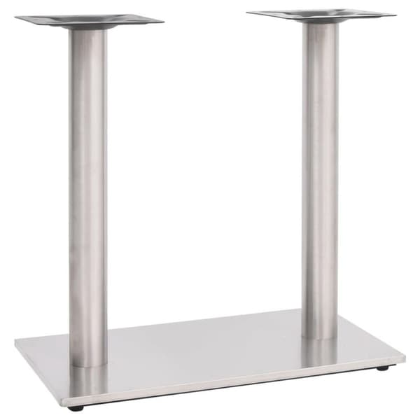 vidaXL bordben til bistrobord 70x40x72 cm sølvfarvet