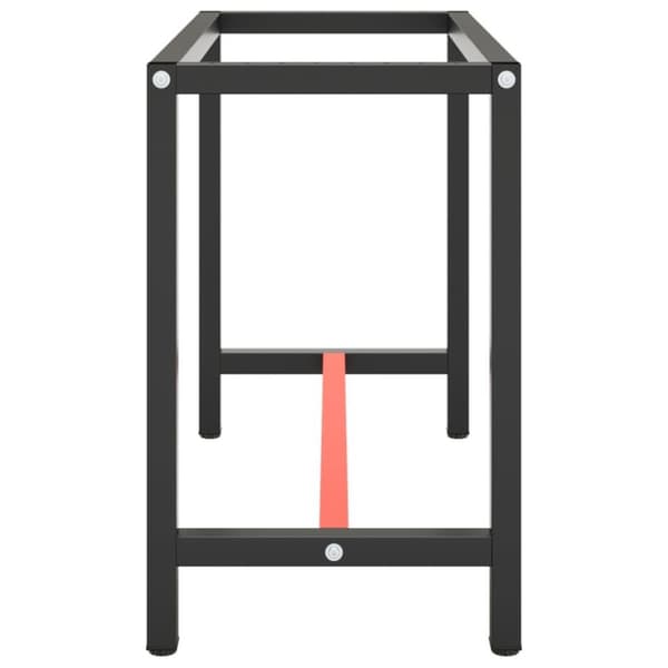 vidaXL stel til arbejdsbænk 110x50x79 cm metal mat sort og mat rød