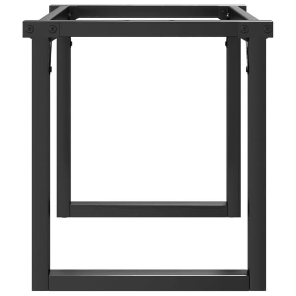 vidaXL Bordsben för soffbord O-ram 90x30x43 cm gjutjärn