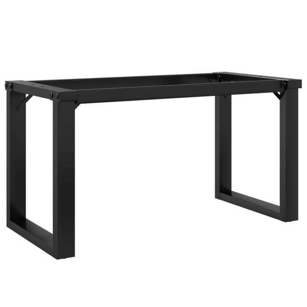 vidaXL Bordsben för soffbord O-ram 90x30x43 cm gjutjärn
