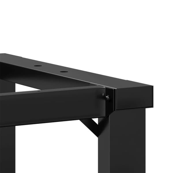 vidaXL Bordsben för soffbord O-ram 90x30x43 cm gjutjärn