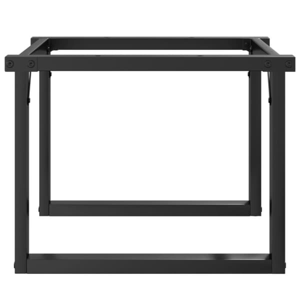 vidaXL Bordsben för soffbord O-ram 60x40x38 cm gjutjärn