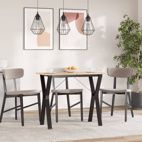 vidaXL Bordsben för matbord Y-ram 80x40x73 cm gjutjärn