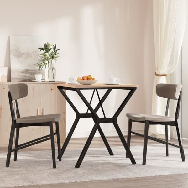 vidaXL Ben for spisebord Y-ramme 60x60x73 cm stål