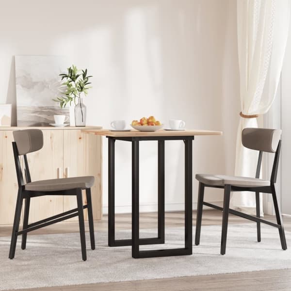vidaXL Ruokapöydän jalat O-muoto 60x40x73 cm terästä