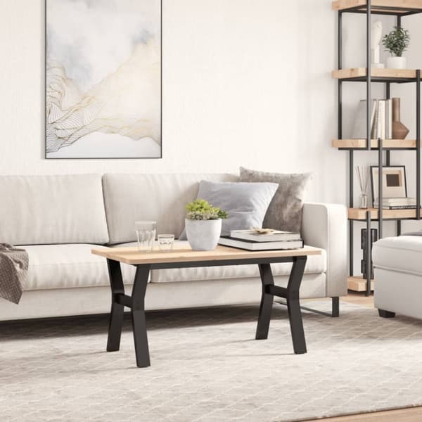 vidaXL Ben for salongbord Y-ramme 80x40x43 cm stål