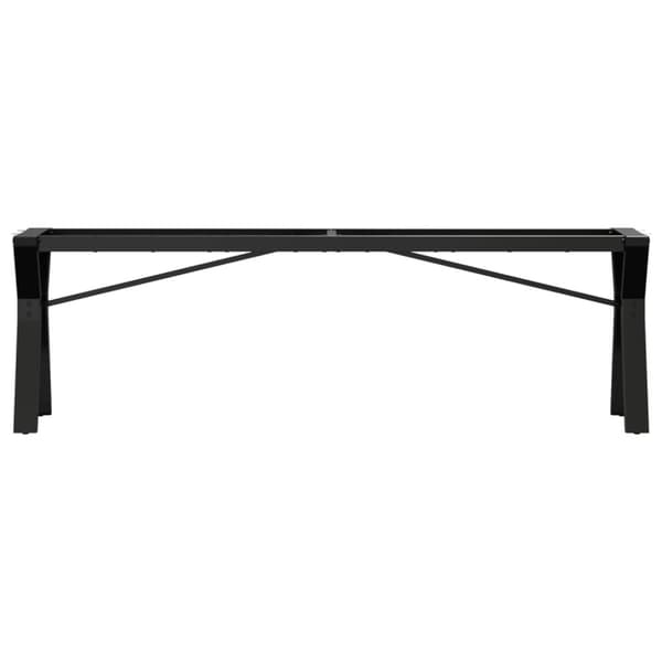 vidaXL Bordsben för soffbord Y-ram 140x30x43 cm gjutjärn